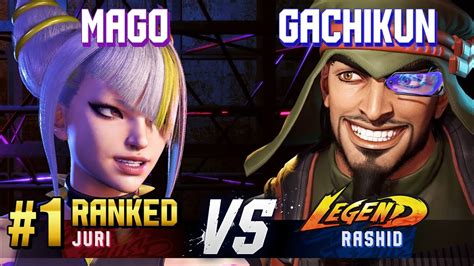 Sf Mago Ranked Juri Vs Gachikun Rashid High Level Gameplay