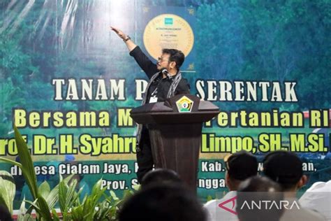 Mentan Ajak Pemda Dan Petani Sultra Tingkatkan Produksi Pertanian