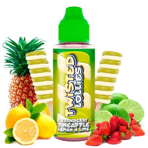 E líquido Strawberry Pineapple Lemon N Lime 100ml Twisted Lollies al