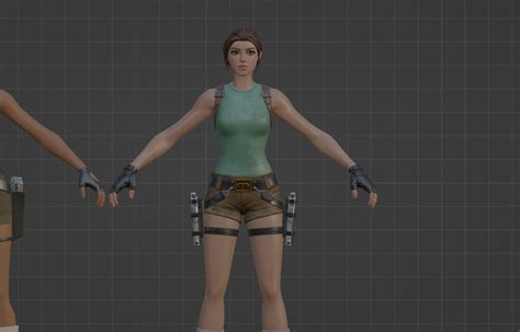 Fortnite Lara Croft All 3 Styles Model By Geumy