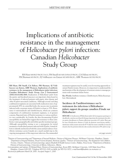 PDF Implications Of Antibiotic Resistance In The Management Of