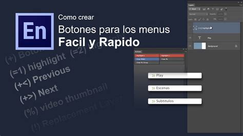 Como Crear Botones Para Los Menus De Dvd En Photoshop Youtube