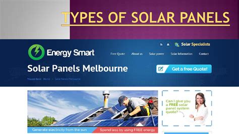 Types of solar panels by ToothsomePlants180 - Issuu