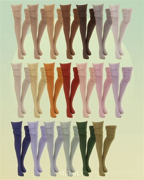 High Knit Socks Miiko Sims 4 Expansions Sims Packs Sims 4 Characters