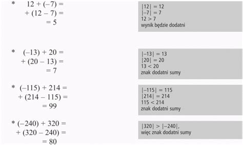 Dodawanie Liczb Ca Kowitych Matematyka Opracowania Pl