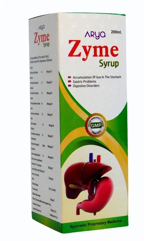 Arya Zyme Digestive Syrup 200ml Bottle Of 200 Ml At 25 Bottle In Barasat