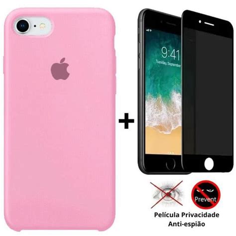 Kit Capa Capinha Case Pel Cula Privacidade D Tela Compat Vel Iphone