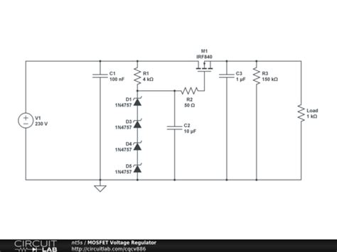 Mosfet Voltage Regulator Circuitlab