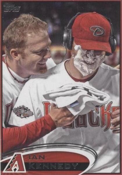 2012 Topps Image Variation Pie In The Face 76 Ian Kennedy For Sale