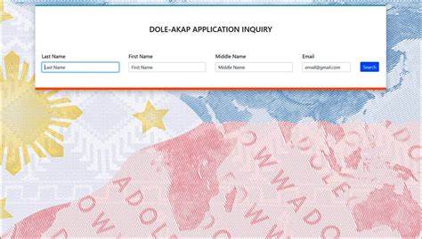 How To Check Dole Akap Tracker Status Inquiry Owwa Member