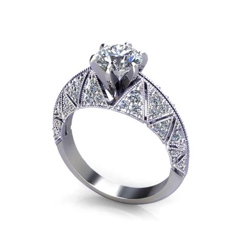 Pave Engagement Rings - Jewelry Designs