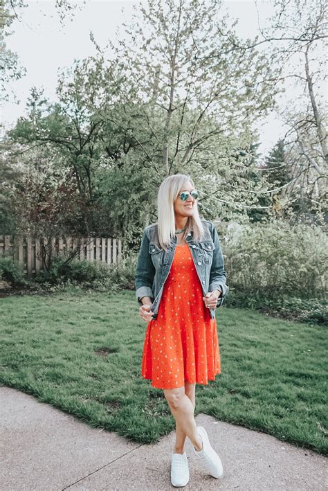 Easy Outfit Formula Sundress With Sneakers Doused In Pink