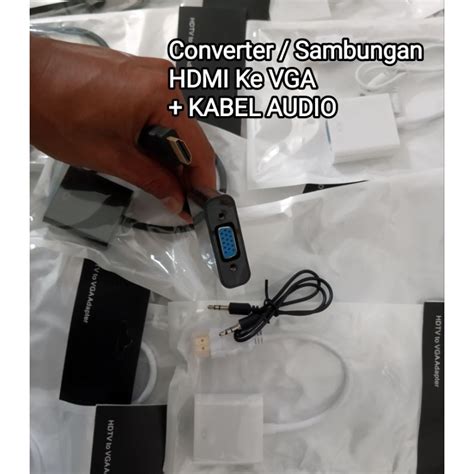 Jual Converter Konektor Hdtv To Vga Hdmi To Vga Dari Laptop Ke