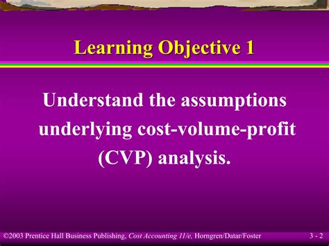 Cost Volume Profit Analysis Accounting Slide Ppt Free Download