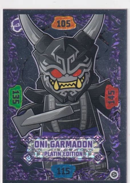 LEGO NINJAGO SERIE 8 TCG Carta N 255 Oni Garmadon Platinum Edition EUR