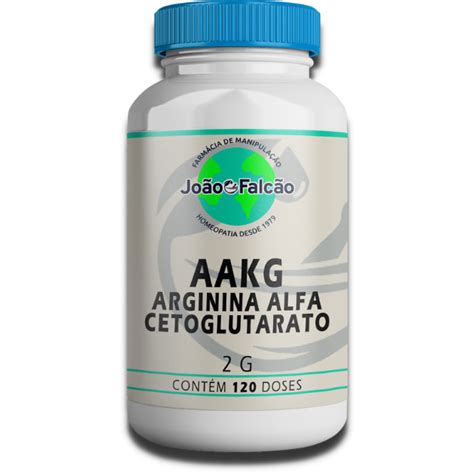 AAKG Arginina Alfa Cetoglutarato 2G 120 Doses