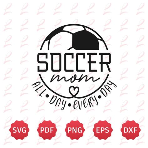 Fußball Mama SVG für Cricut Silhouette Fußball Mama Shirt Fußball