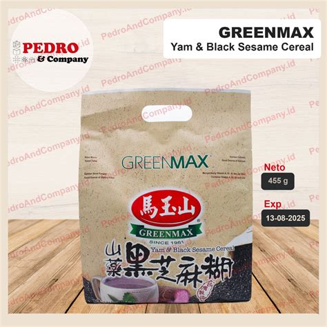 Greenmax Yam Black Sesame Cereal 13 Sachets X 35gr Shopee Philippines