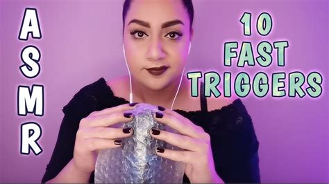 Asmr 10 Fast And Aggressive Triggers To Make You Tingle Crinkles Tapping Scratching And More😱