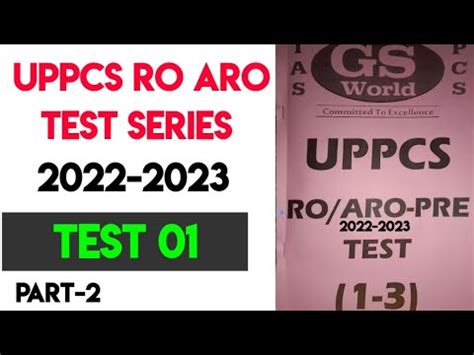 Test Part Uppcs Ro Aro Test Series Gs World Uppcs