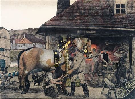 The Farrier Painting By Max Kurzweil Fine Art America