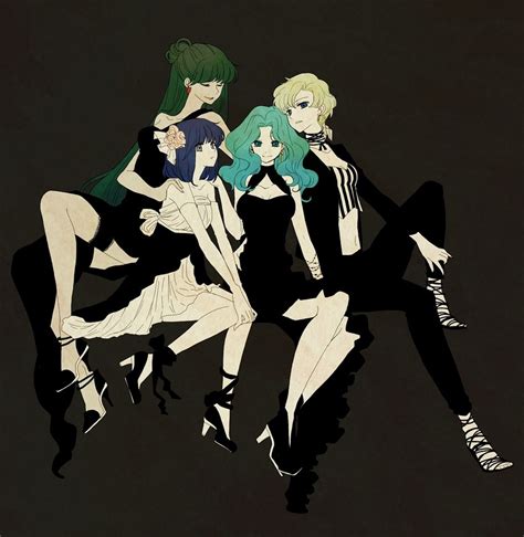 Tomoe Hotaru Ten Ou Haruka Kaiou Michiru And Meiou Setsuna Bishoujo