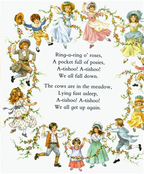 Nursery Rhyme Ring of roses | Kids nursery rhymes, Nursery rhymes poems, Nursery rhymes lyrics