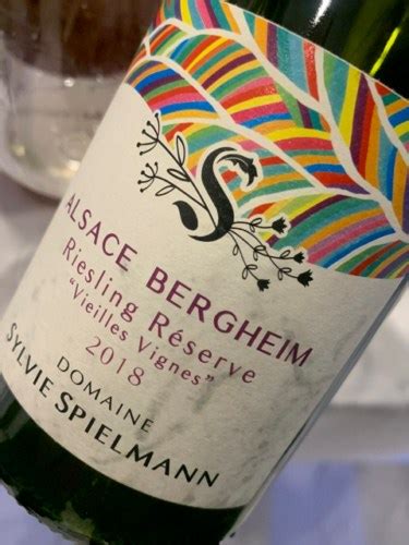 Sylvie Spielmann Vieilles Vignes Réserve Bergheim Riesling Vivino US