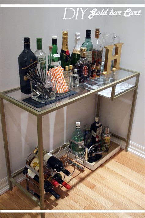 15 Best DIY IKEA Bar Cart Hacks Shelterness