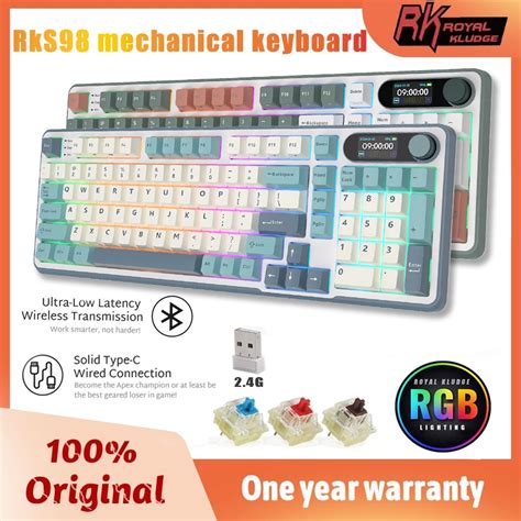 Rk S Rk Royal Kludge Tri Mode Hot Swap Rgb Backlight Bluetooth