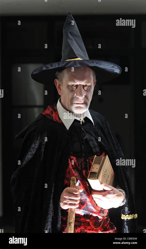 Man dressed witch during halloween hi-res stock photography and images ...