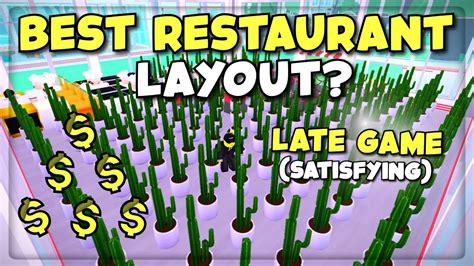 My Restaurant Best Restaurant Layout For Late Game Players No Gamepass Version Roblox Youtube