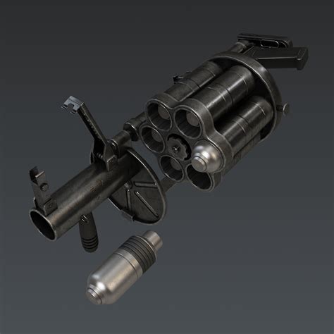 3d Max Rg 6 Grenade Launcher