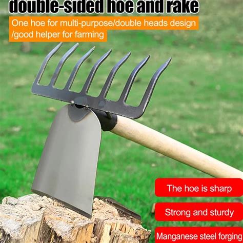 Agricultural Hoes Handheld Rake Hoe Weeding Rake Planting Vegetable