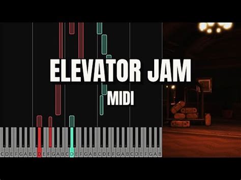 Doors Roblox Ost Elevator Jam Piano Tutorial Midi Youtube