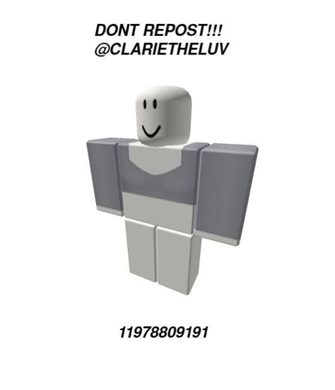 Grey Shirt Codes For Berry Avenue And Bloxburg Pj Outfit Long Pants