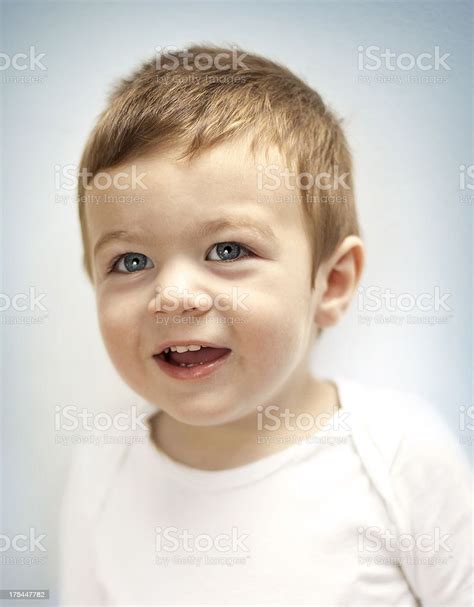 Portrait Of Beautiful Baby Boy Stock Photo Download Image Now Baby