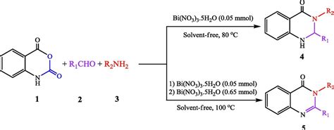 Efficient One Pot Synthesis Of Dihydroquinazolin H Ones From