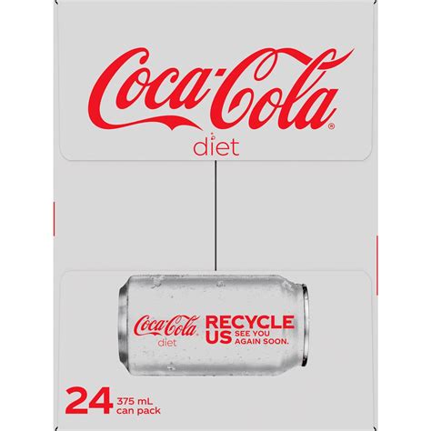 Coca Cola Diet Soft Drink Multipack Cans 375ml X 24 Pack Woolworths