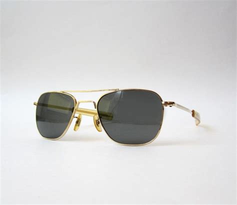 Vintage Ao Aviator Pilot Sunglasses