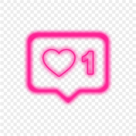 Instagram One Like Notification Neon Citypng