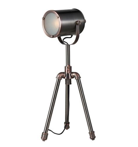Jake Task Table Lamp Antique Silver And Copper Castle Lighting