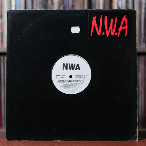 nwa alwayz  somethin rare promo  priority records vg