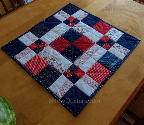 Disappearing 9 Patch Table Topper Quilt Tutorial Table Topper Patterns Quilted Table Runners