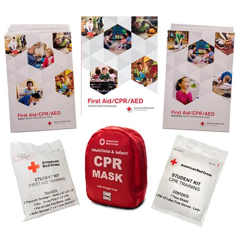 First Aid Cpr Aed Training Kit Set Red Cross Store