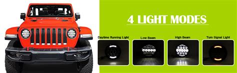 Led Headlights Aaiwa Inch Round Led Headlight Lm With Drl