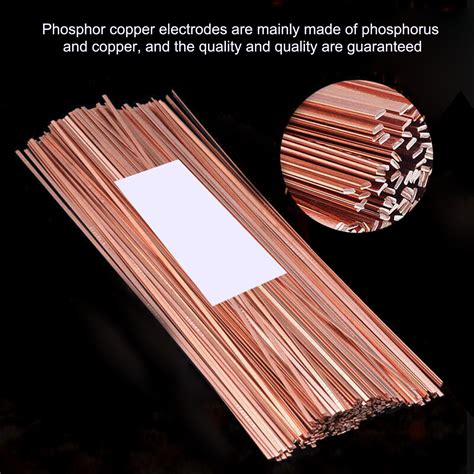 10Pcs Phosphor Copper Welding Rod Electrode Tube Gas Welding Rod 1 3x3