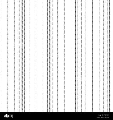 Black And White Lines Texture Seamless Pattern Vector Illustration