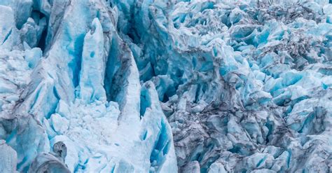 Rough Glacier Terrain with Blue Ice · Free Stock Photo