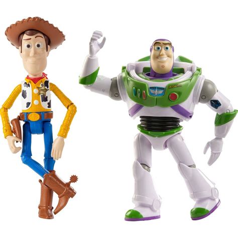 Disney Pixar Toy Story Retro 7 Woody And Buzz Lightyear Action Figure